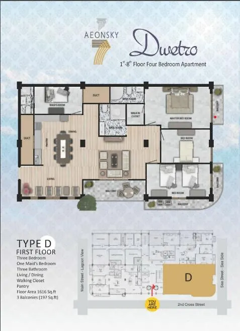 Aeonsky 7 Negombo Browns Beach Apartment Šrí Lanka